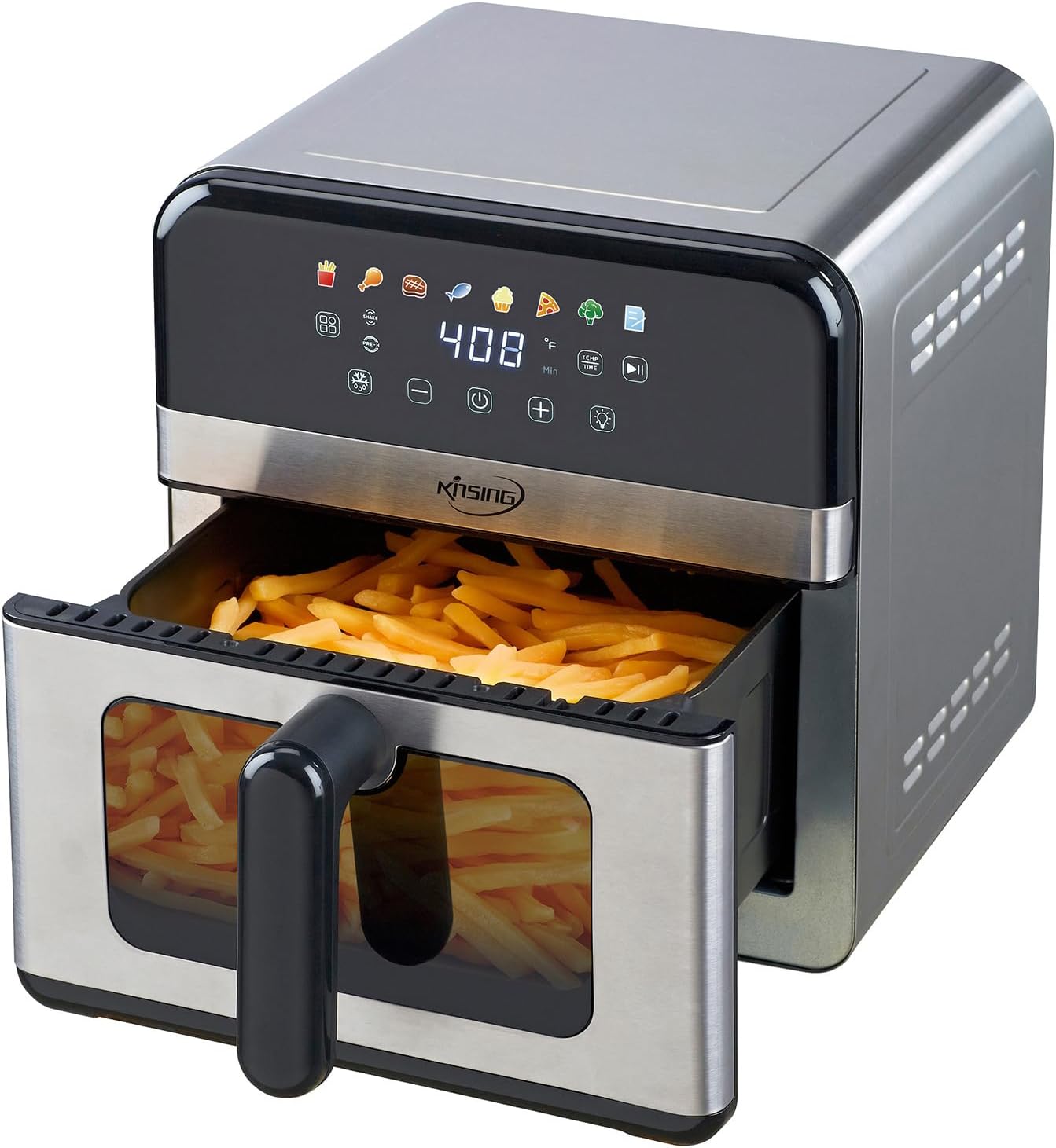 Air Fryer with Window Visible 8-in-1, 7.5-Qt for Healthy Cooking