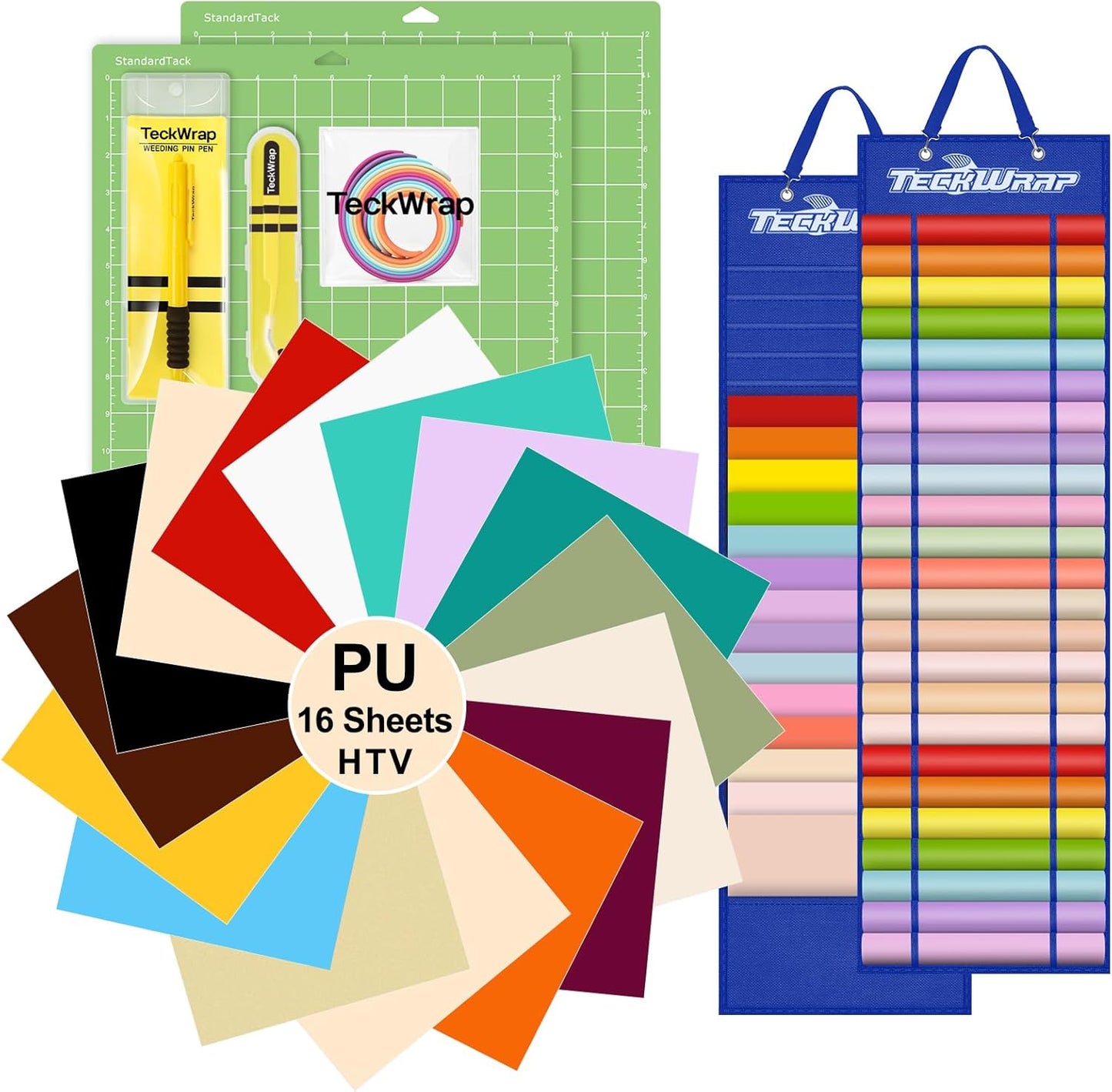TECKWRAP HTV Heat Transfer Vinyl Bundle for Creative Projects