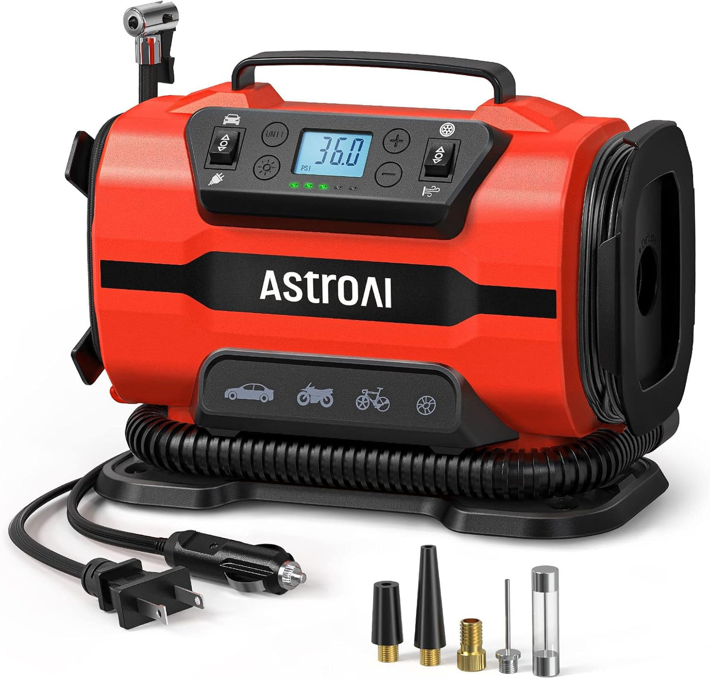 AstroAI Tire Inflator Portable Air Compressor for Cars & Bikes