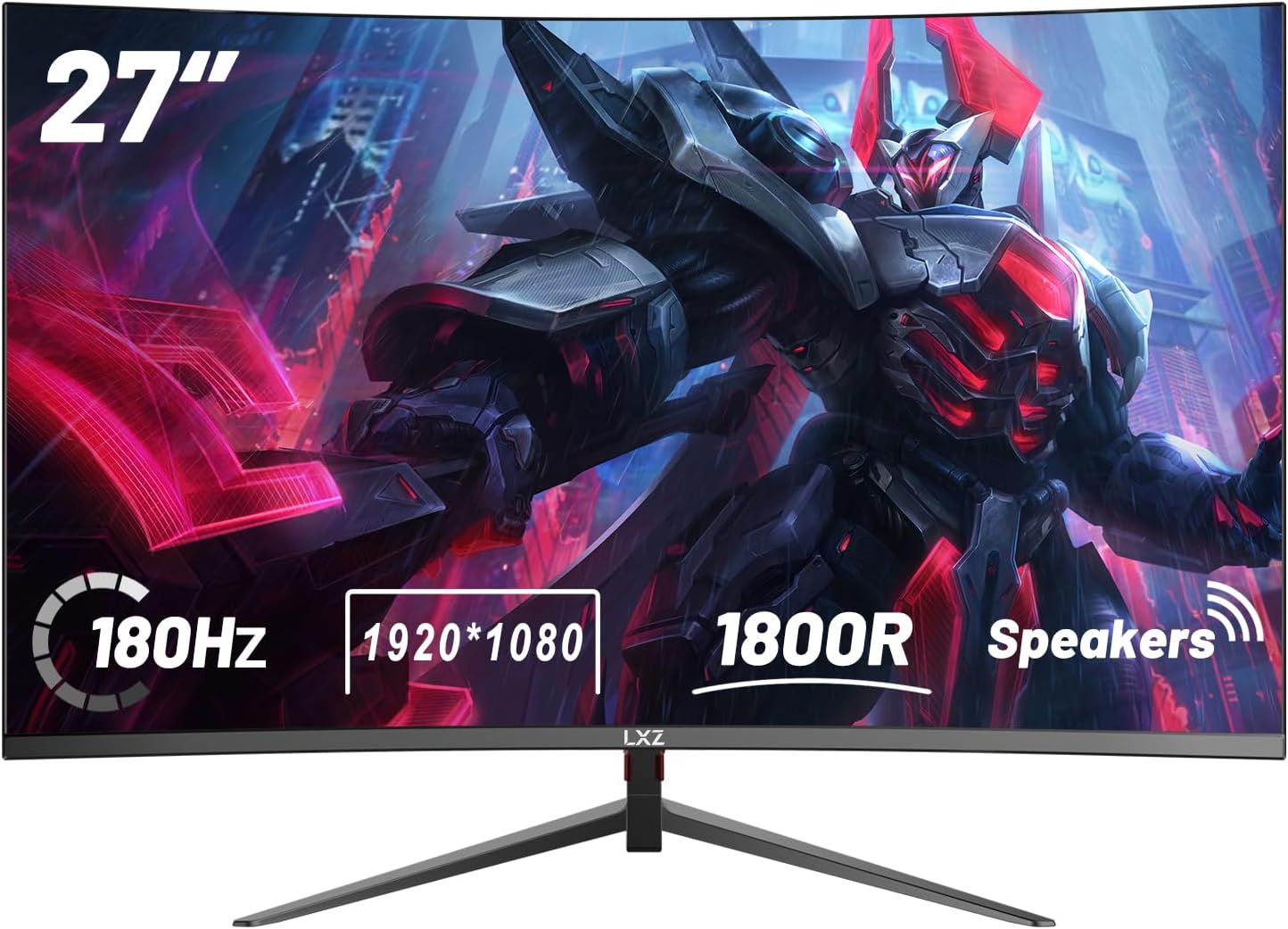 Immersive Gaming: LXZ 27 Curved Monitor 180Hz FreeSync