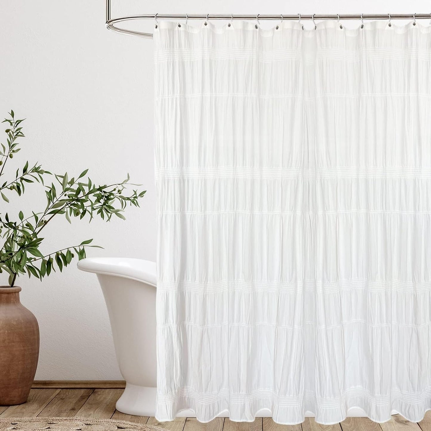 Seasonwood Heavyweight Farmhouse Shower Curtain 72x72
