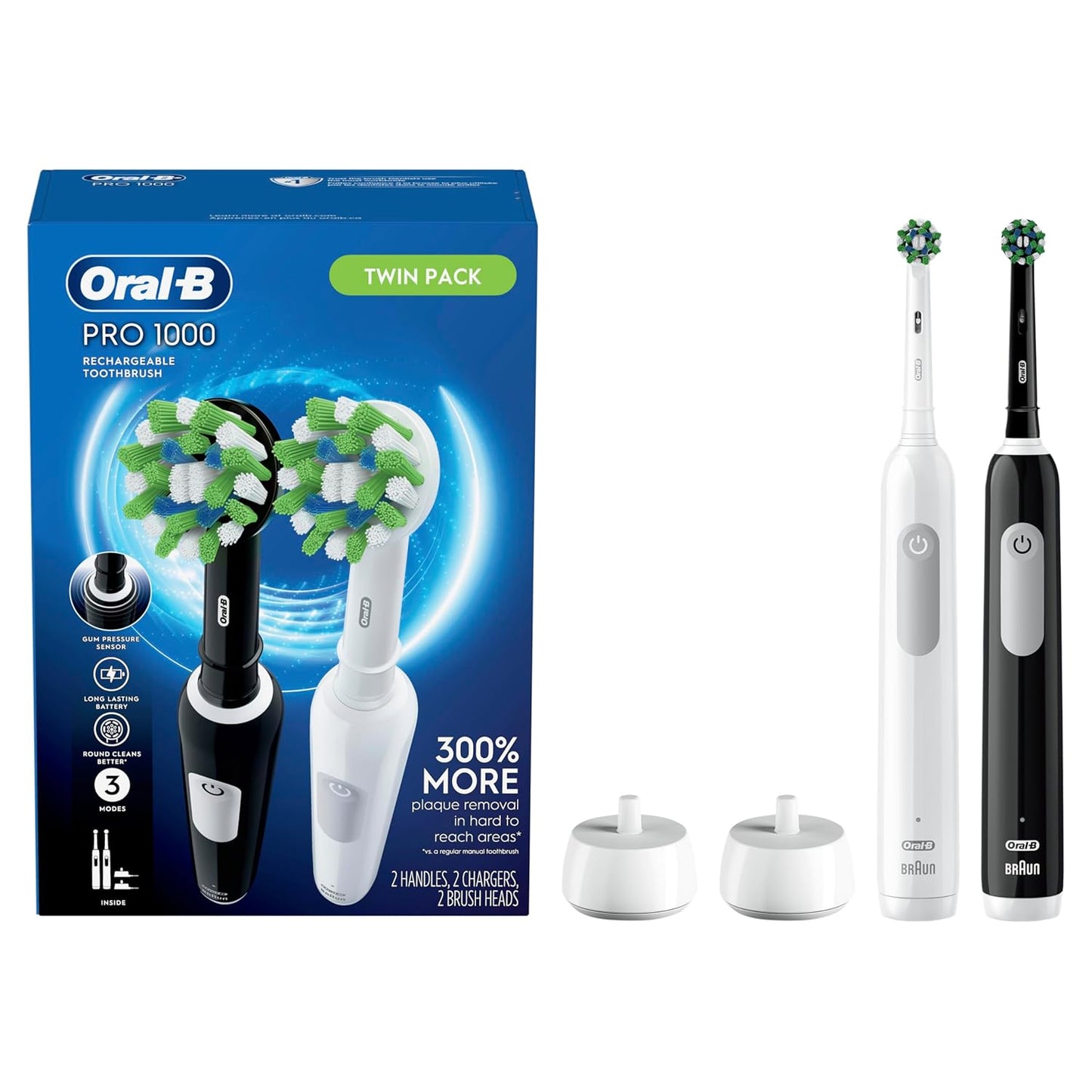 Oral-B Pro 1000 CrossAction Electric Toothbrush for Superior Clean