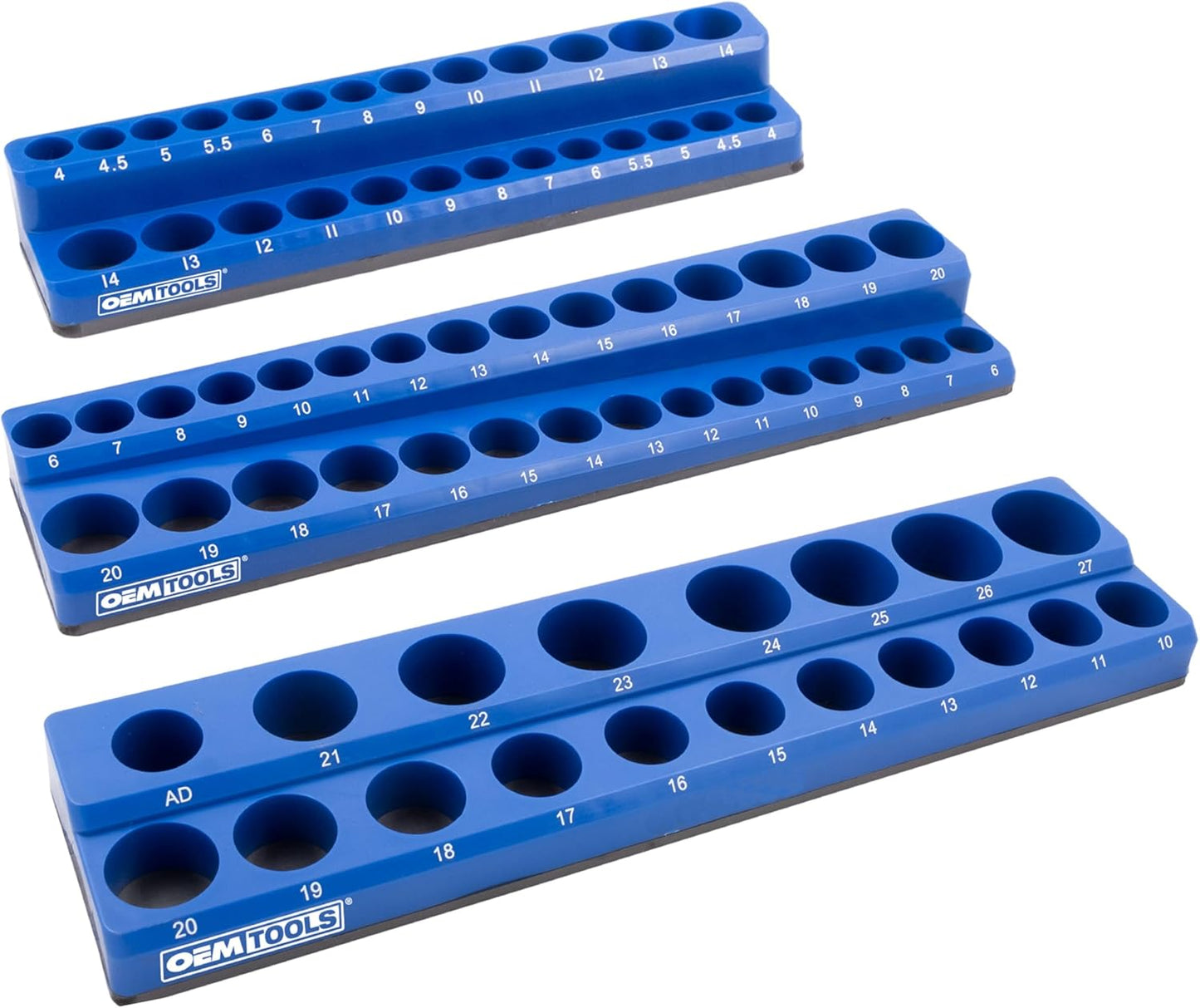 OEMTOOLS 22486 Magnetic Socket Tray Set for Ultimate Organization
