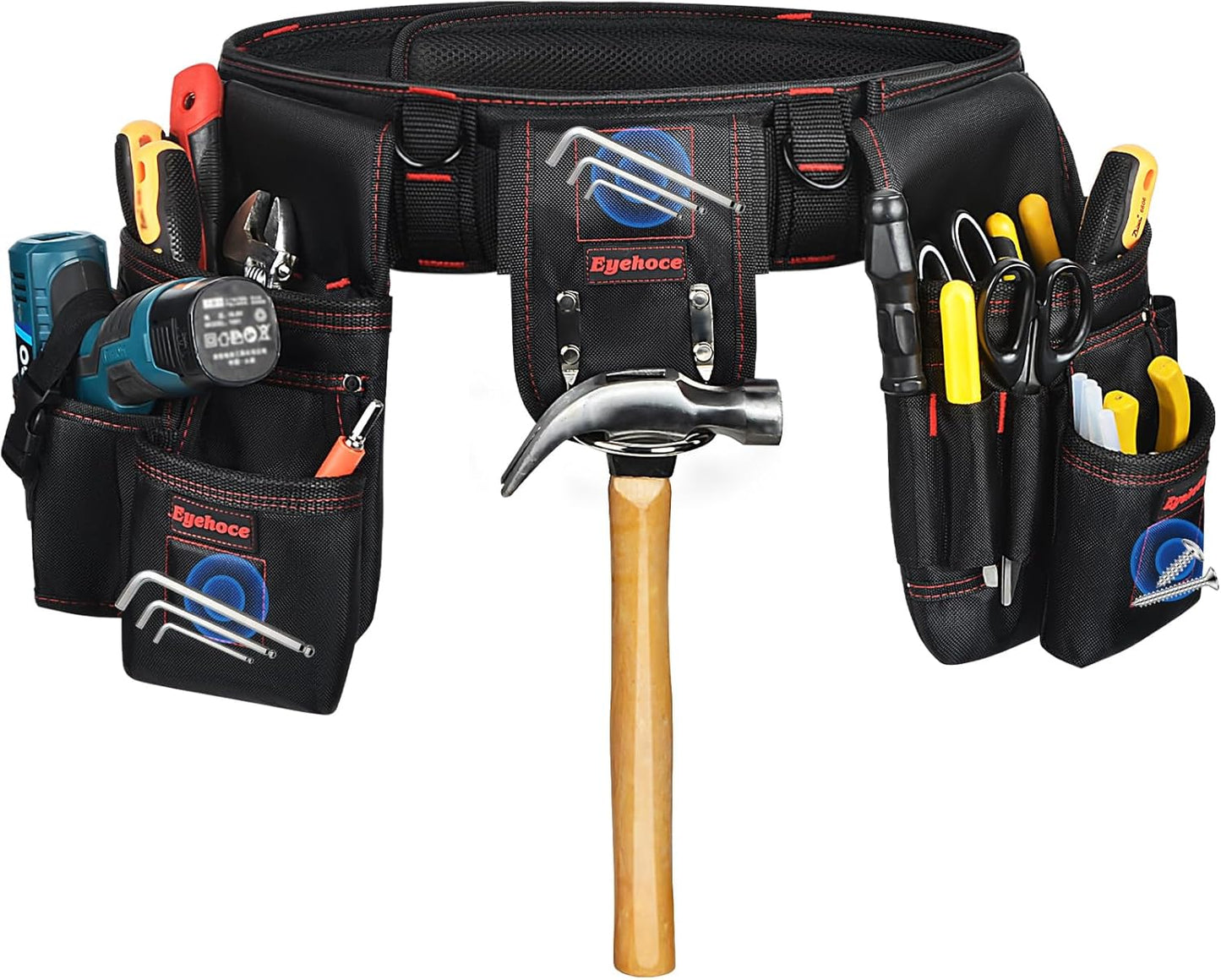 Adjustable Tool Belt with Multi-Pocket Storage for Professionals