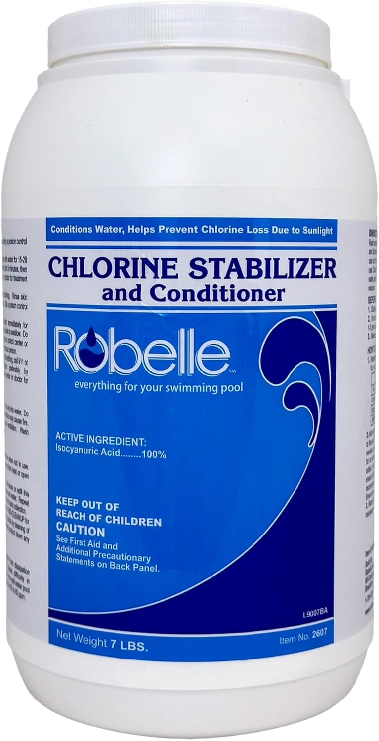 Robelle 7-Pounds Premium Chlorine Stabilizer for Pools