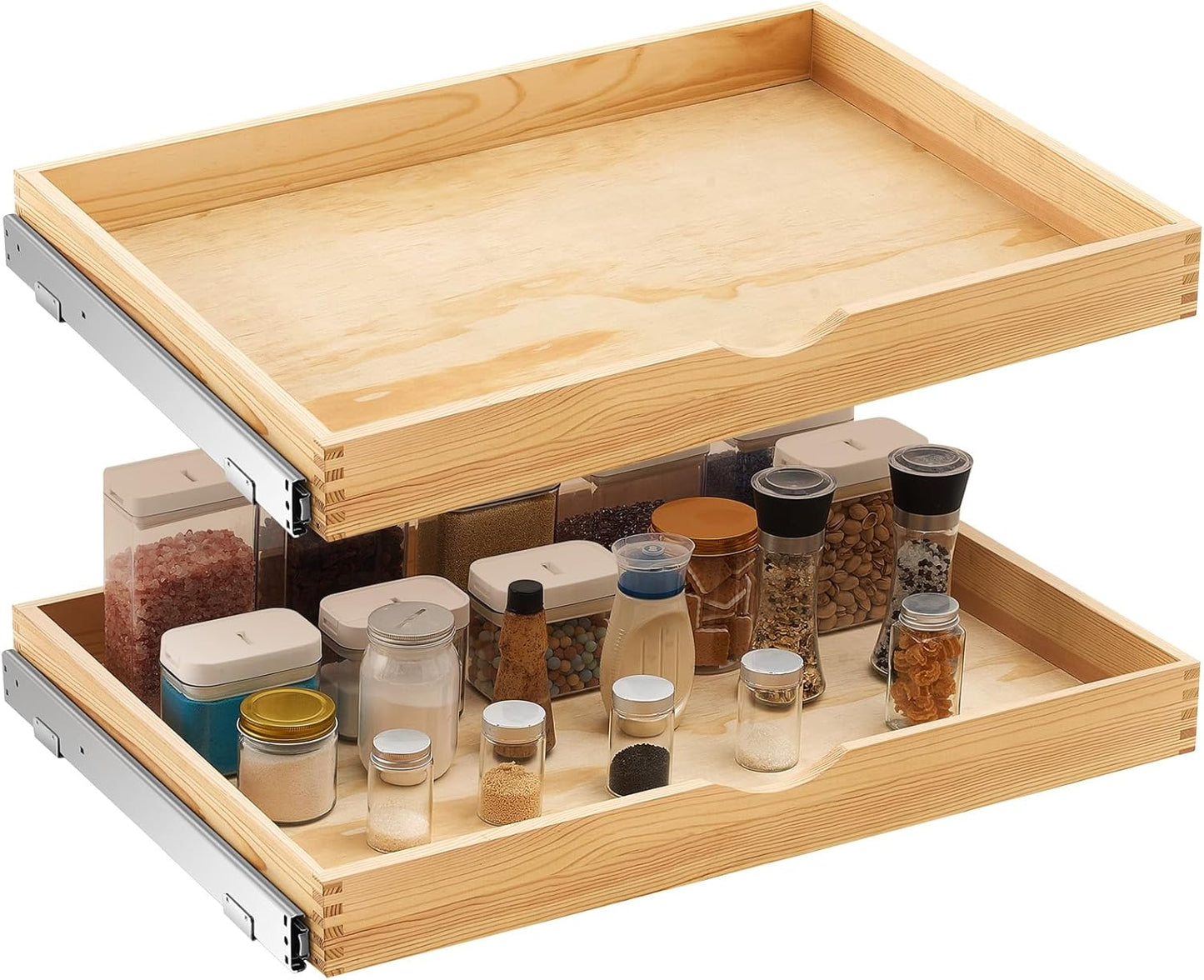 Pull Out Tray Cabinet Organizer for Kitchen Storage Solutions