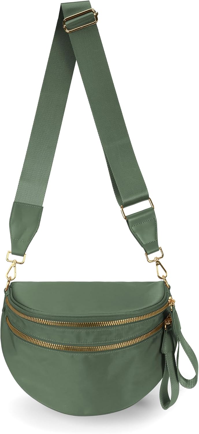 Spacious Nylon Crossbody Bag for Women - Trendy and Stylish