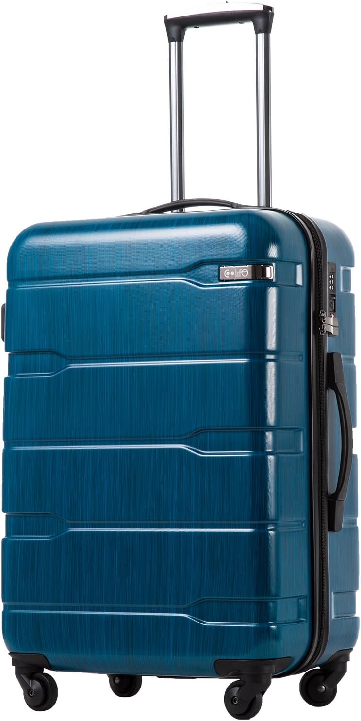 Coolife Luggage Suitcase with TSA Lock and Spinner Wheels