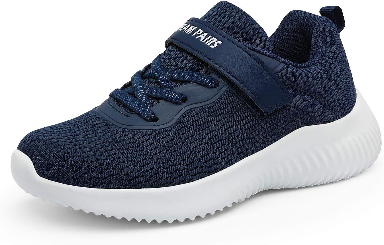 DREAM PAIRS Kids Tennis EZ-Ons FunRun Breathable Sneakers