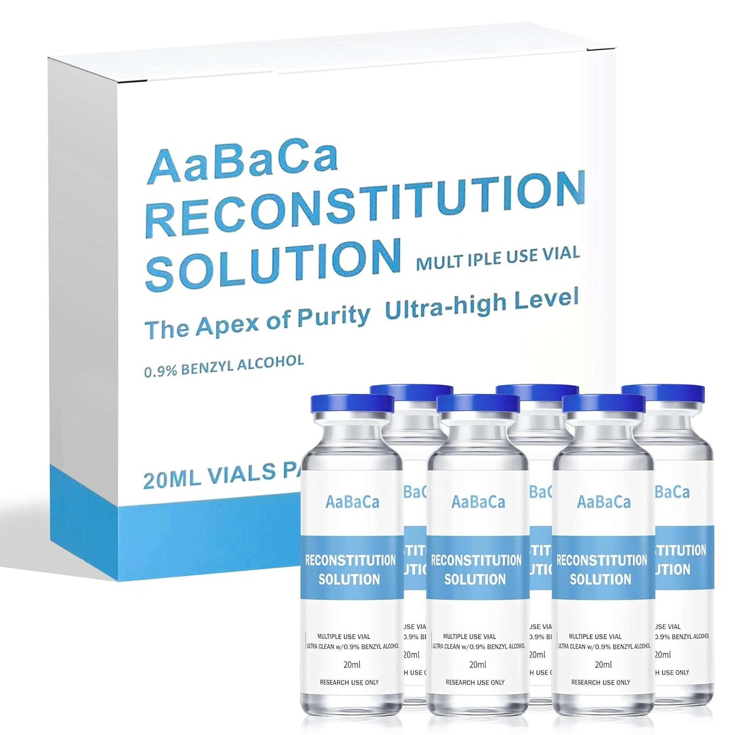Premium Glass Vials 20ML 6 Pack for Safe and Effective Use
