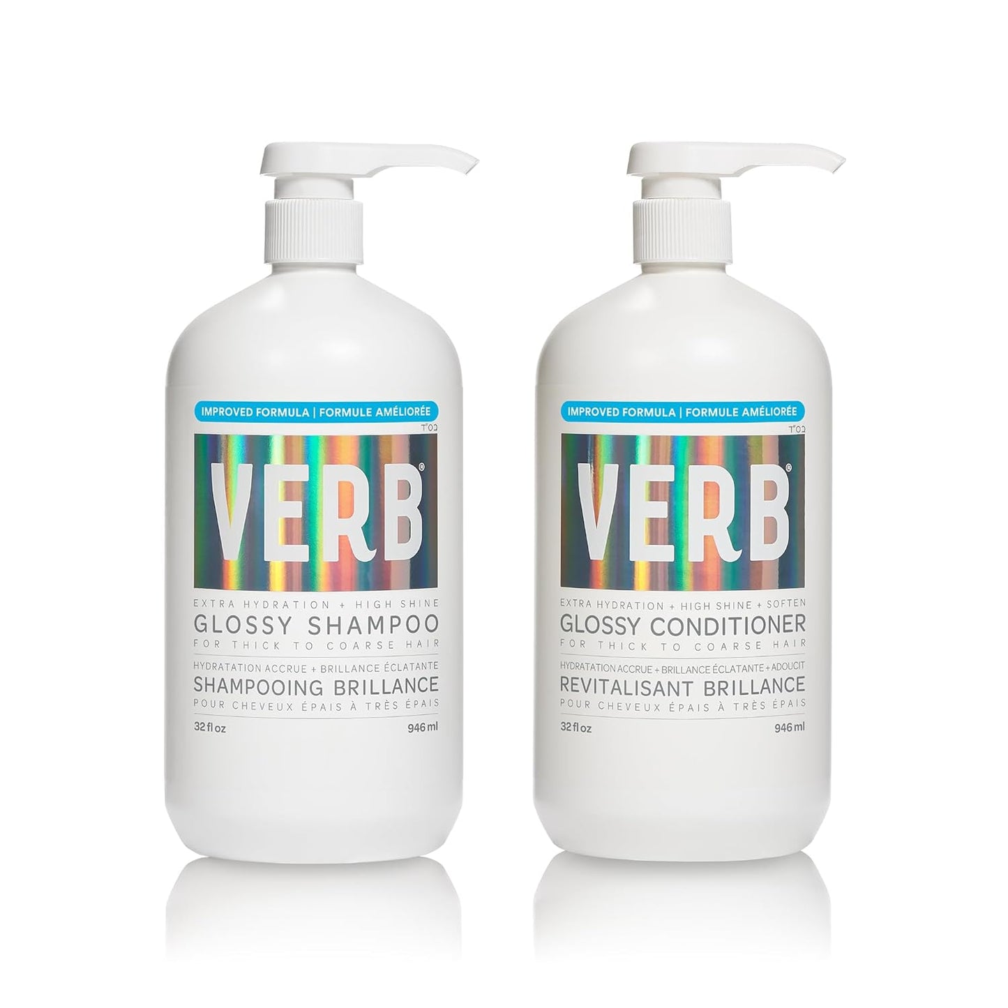 VERB Glossy Shampoo for Thick to Coarse Hair with High Shine