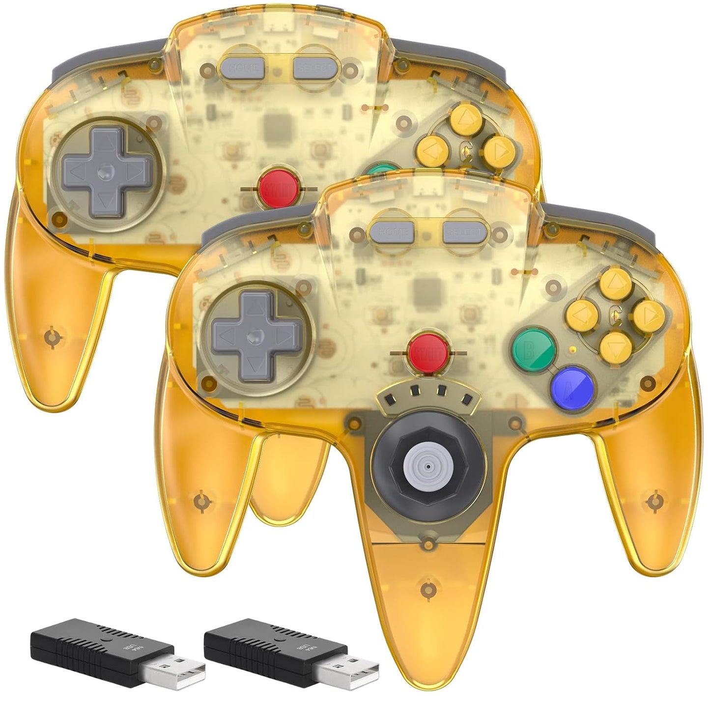2 Pack Wireless N64 Controllers for Switch Online Gaming Fun