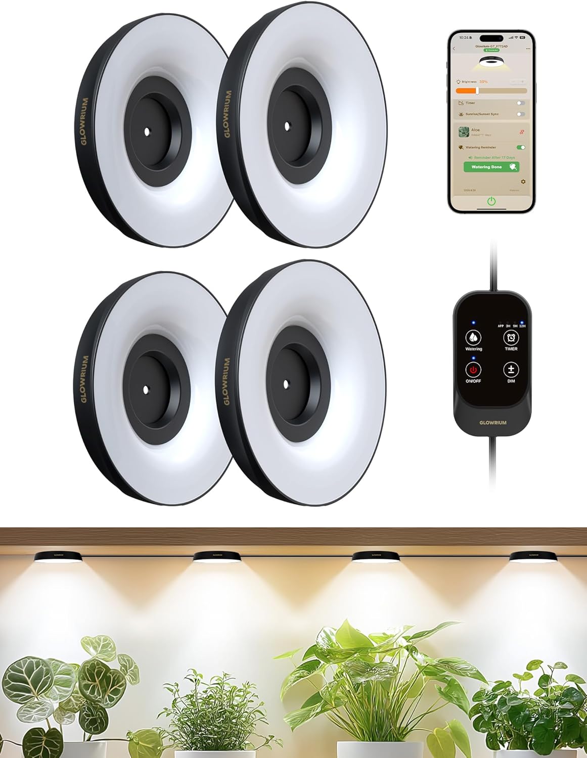 GLOWRIUM Grow Lights for Indoor Plants with APP Control