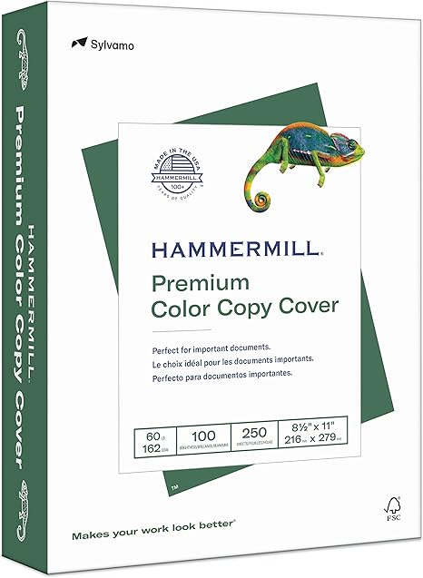 Hammermill Cardstock Premium Color Copy 60 lb 8.5 x 11 White