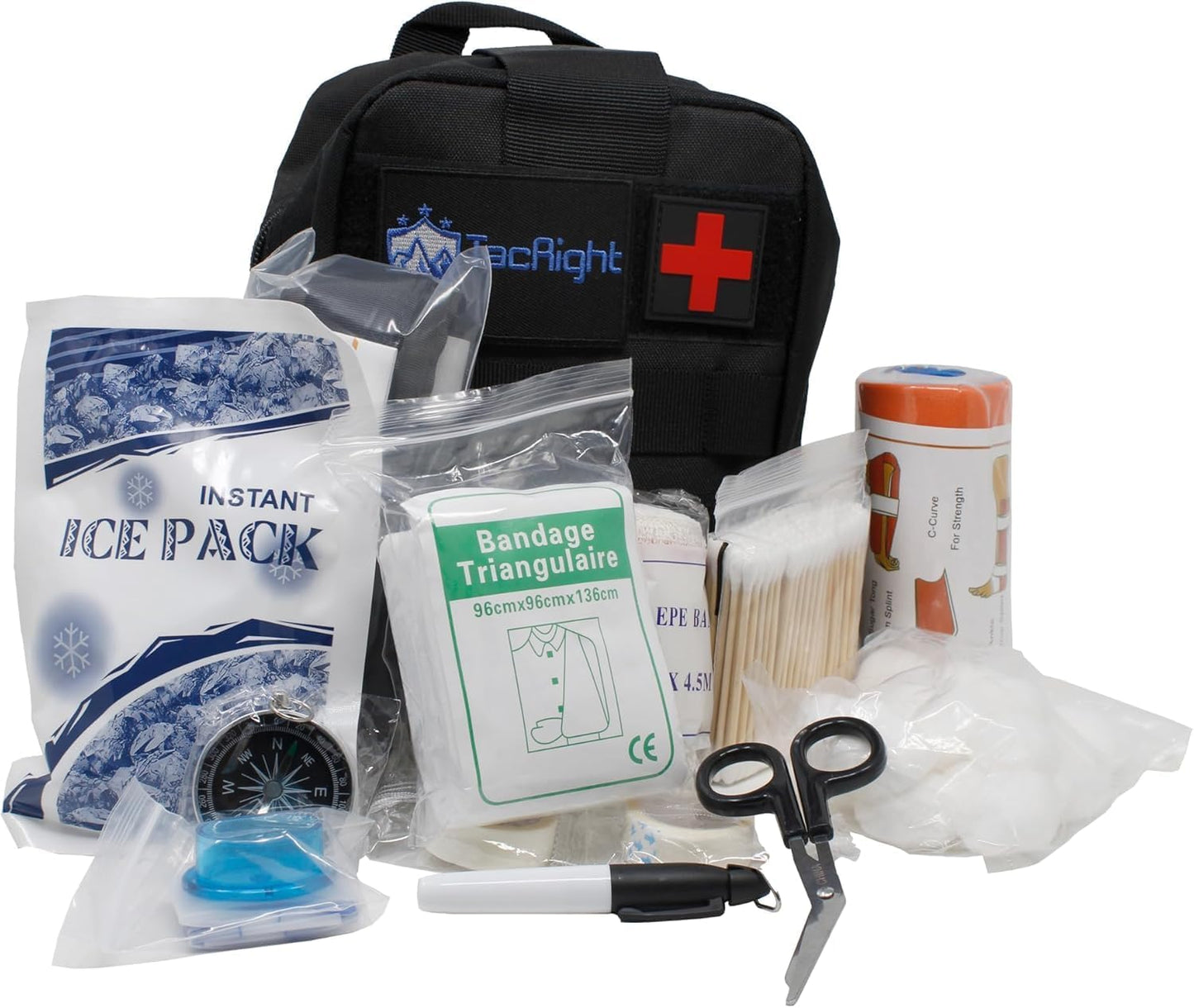Tacright Waterproof Survival Kit | 82 Essential Pieces | Military-Grade Gear