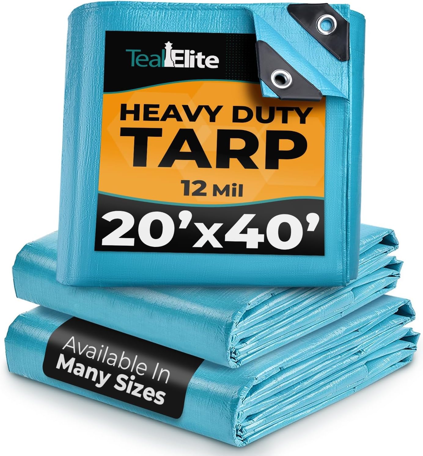 Heavy Duty Waterproof Tarps 20x40 for Camping and More