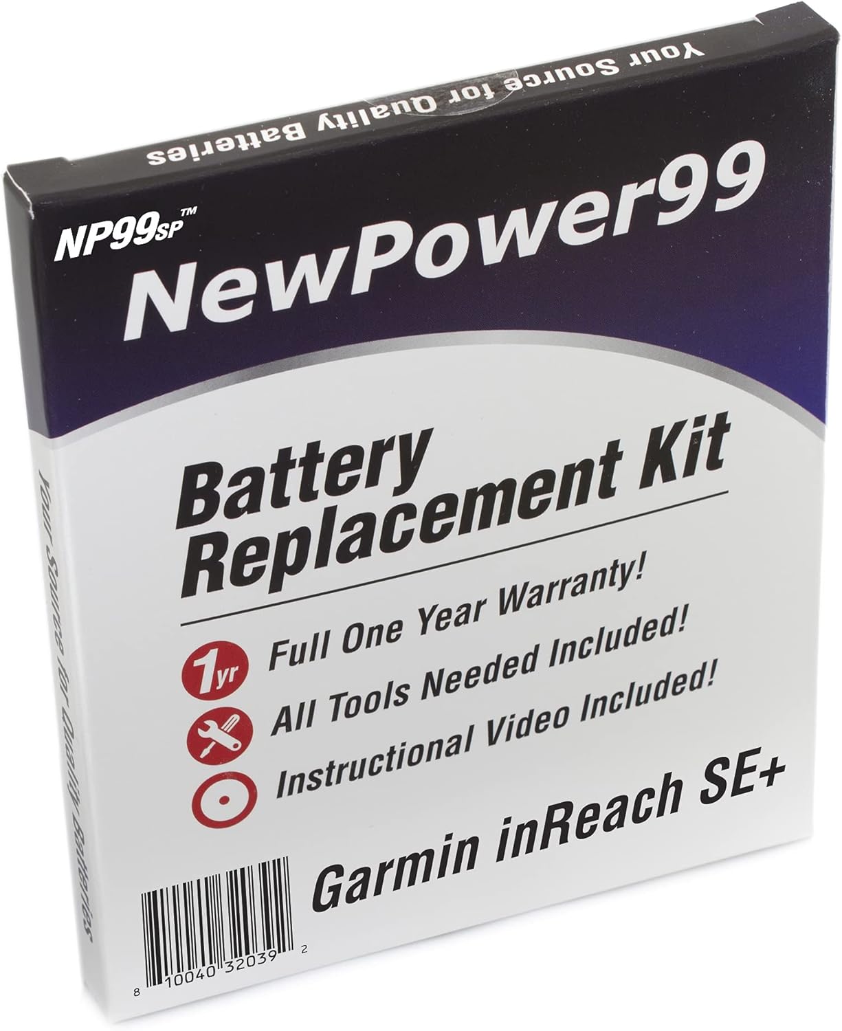 NP99sp Battery Kit for Garmin InReach SE+ with Tools Included