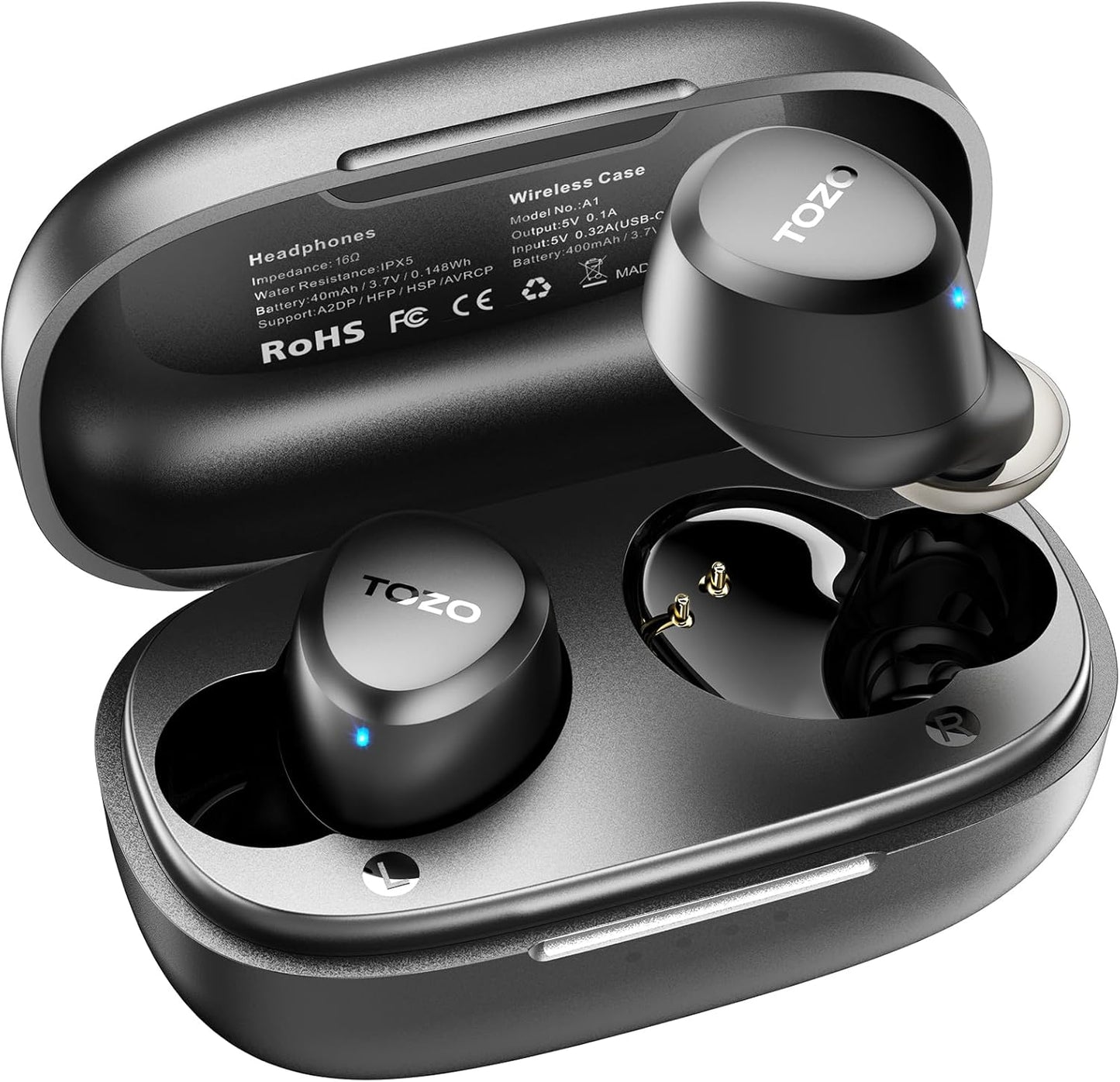TOZO A1 Wireless Earbuds: Immersive Sound, IPX5 Waterproof