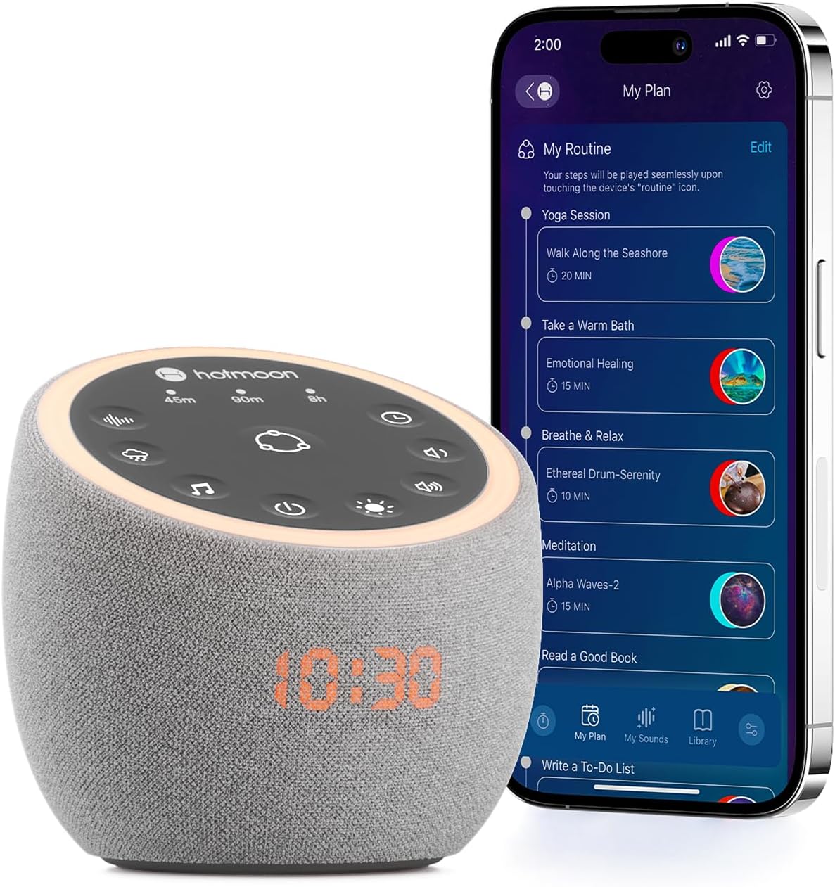 Hotmoon Cocoon Pro: 361 Sounds White Noise Machine