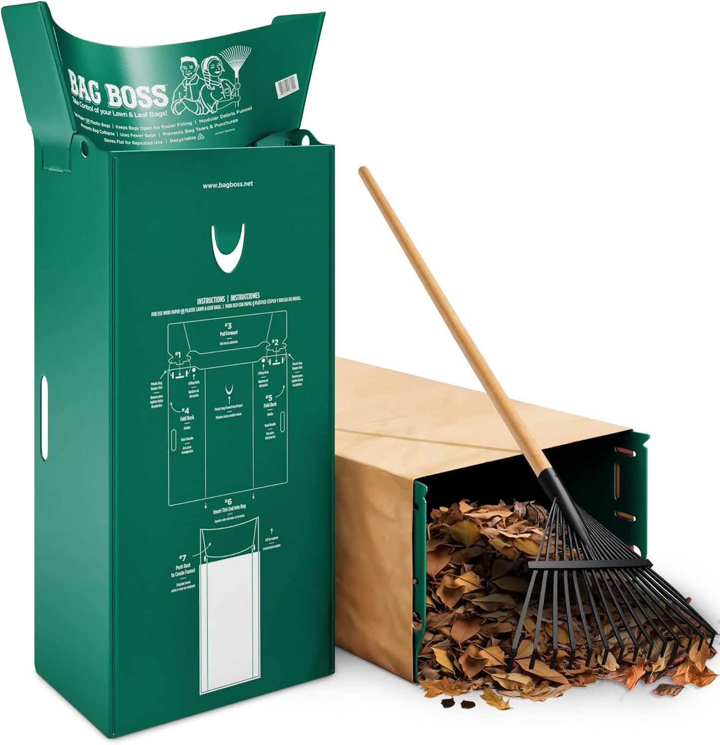 Lawn & Leaf Bag Holder Stand for 33-55 Gallon Waste Bags