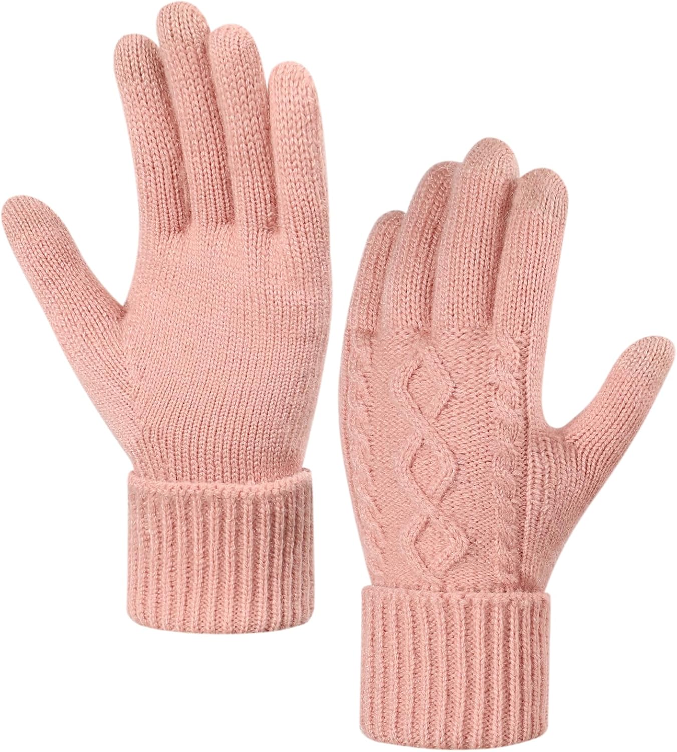 Warm Fleece-lined Touchscreen Winter Gloves for Women