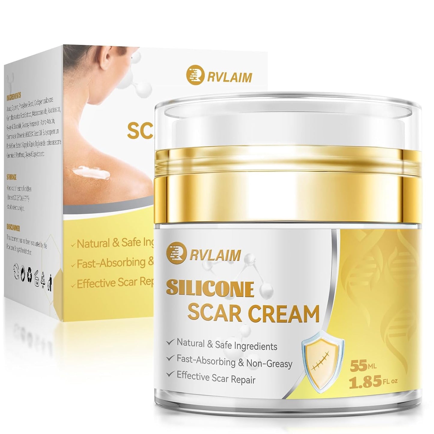 Silicone Scar Cream Gel for Surgical Scars and Stretch Marks