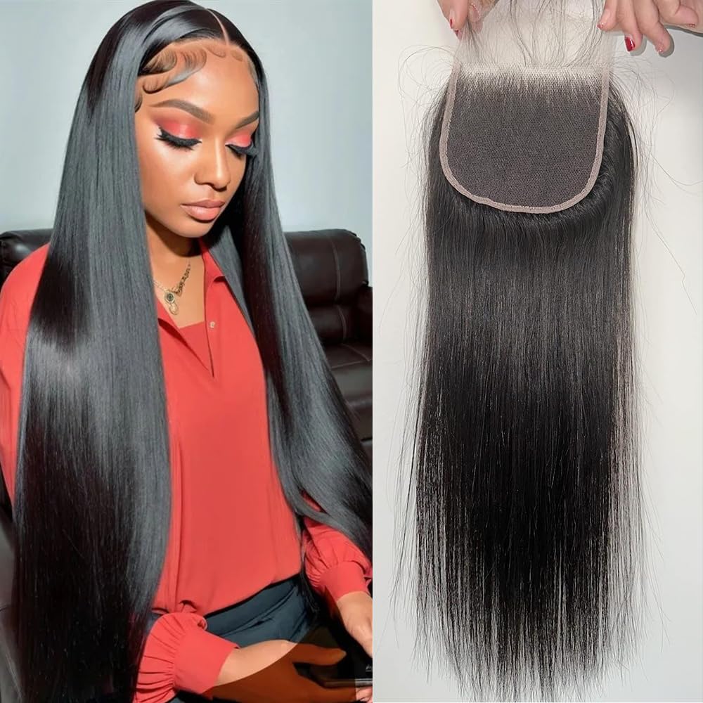 4X4 Straight HD Lace Closure Human Hair Extensions for All Styles