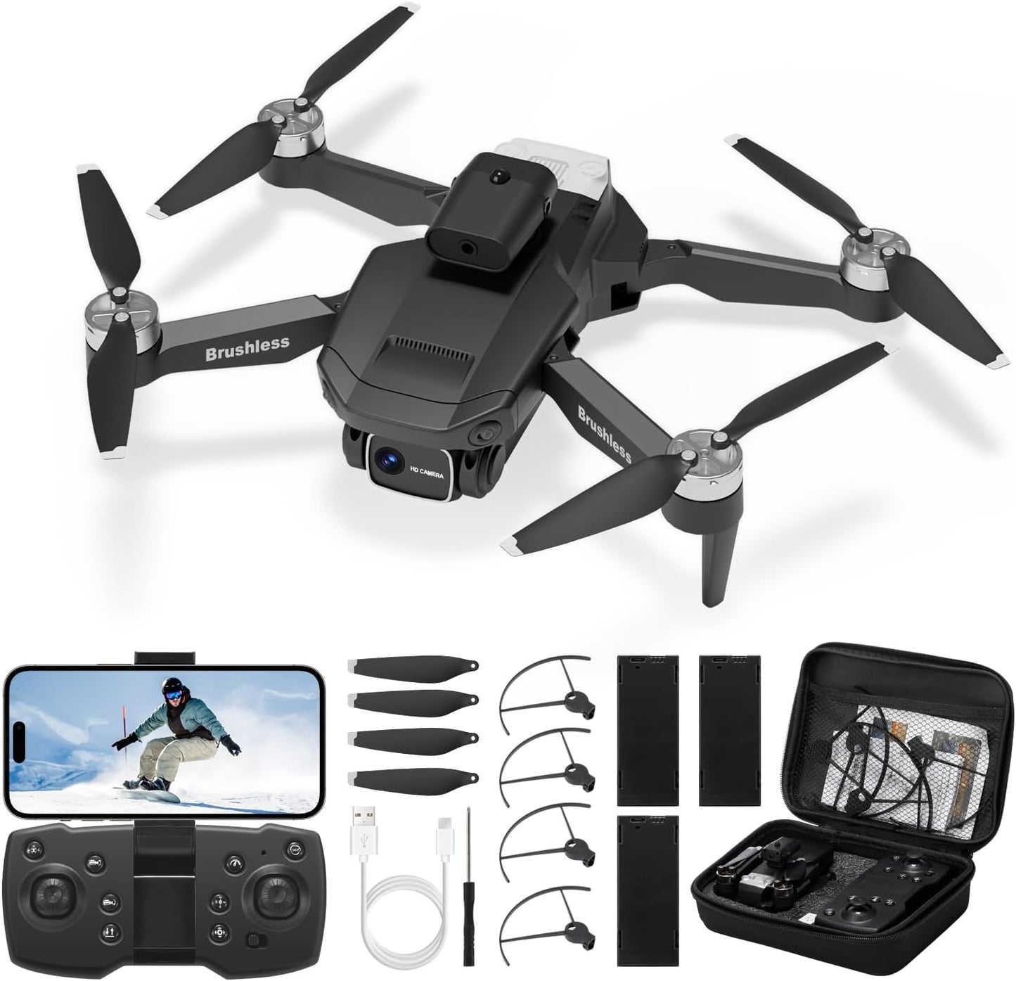 1080P HD Camera Drone: Easy Flying Fun!