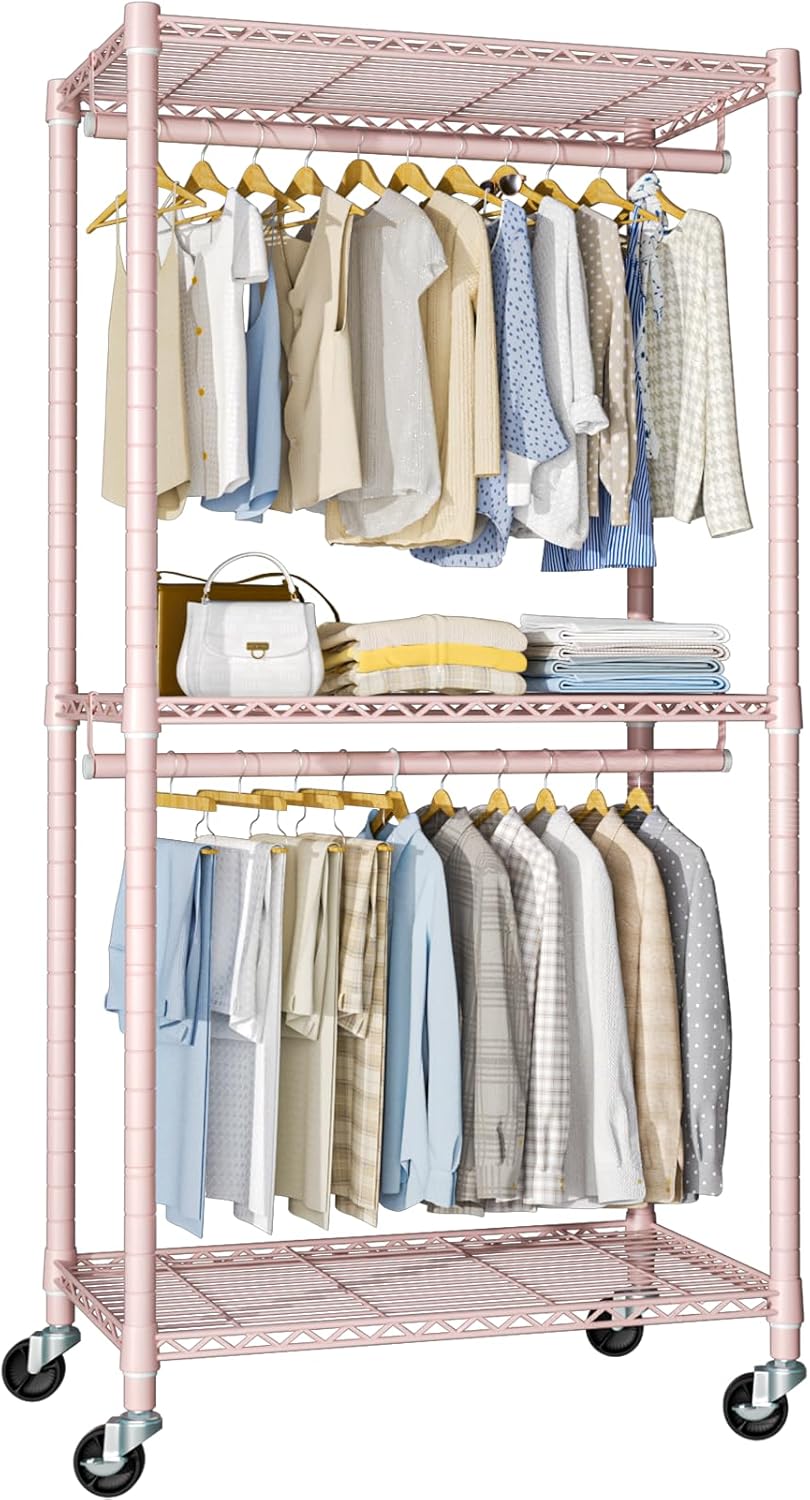 P1 Medium Heavy-Duty Portable Closet for Clothing Storage