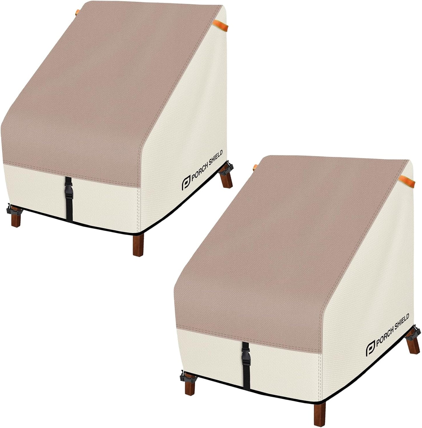 Porch Shield Waterproof Outdoor Lounge Chair Covers - 2 Pack