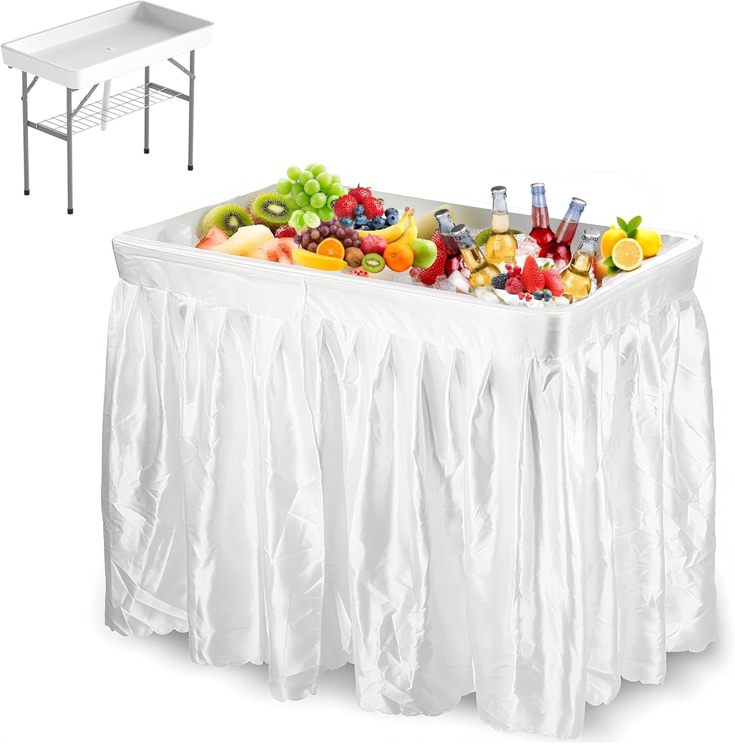 LHBcraft 4 Foot Folding Party Ice Cooler Table Review
