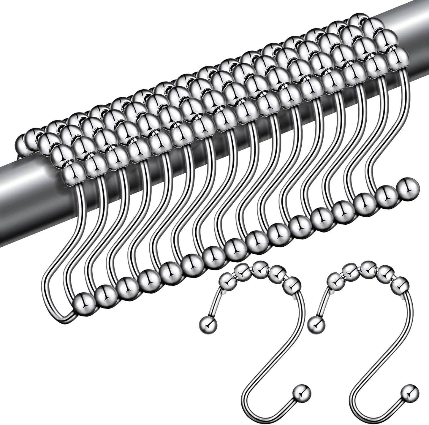 24 Pcs Hotop Stainless Steel S Hooks - Rust Resistant