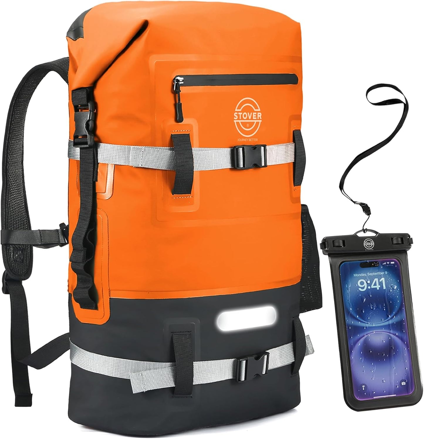 STOVER Waterproof Backpack for Kayaking, Travel & Hiking