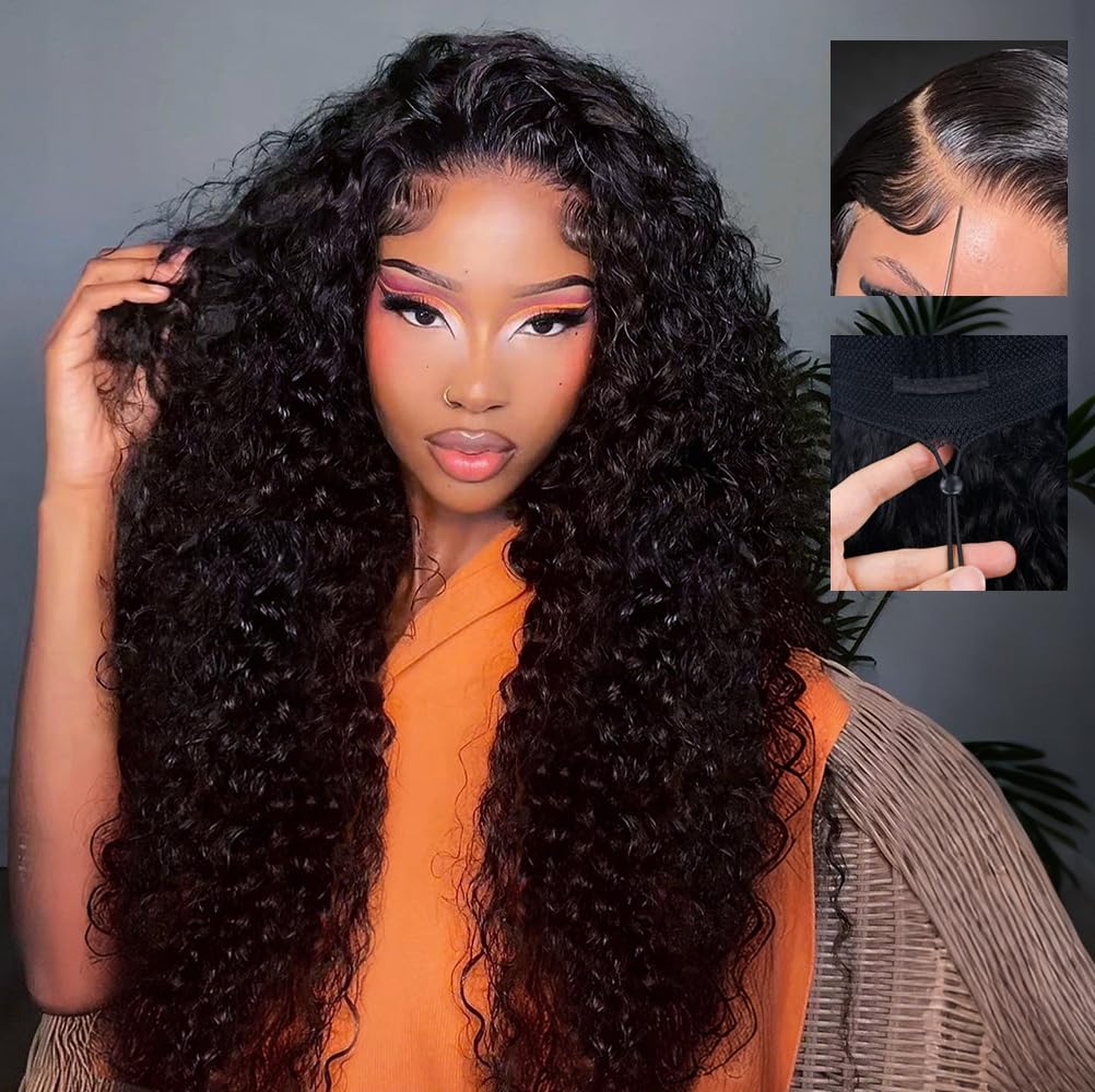 7x6 Deep Wave Glueless Wigs for Black Women - 22 Inch Style