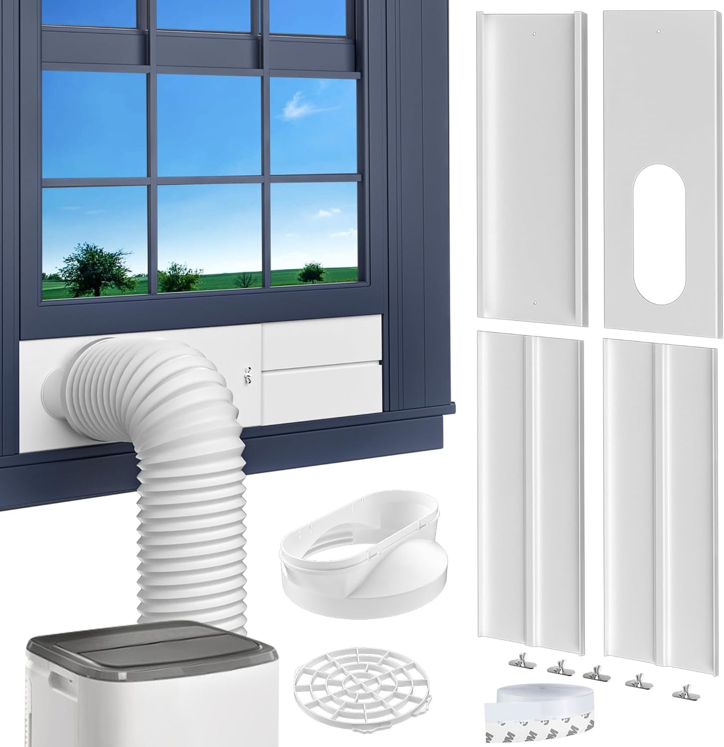 Adjustable Universal AC Vent Kit - Easy Installation!