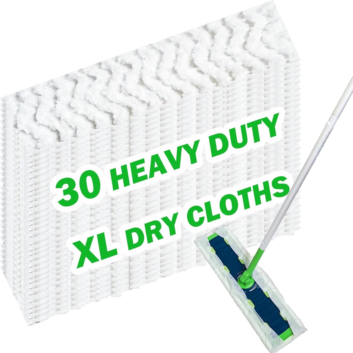 XL Pet Hair & Dust XL Dry Cloth Refills x30 by SoliFairy