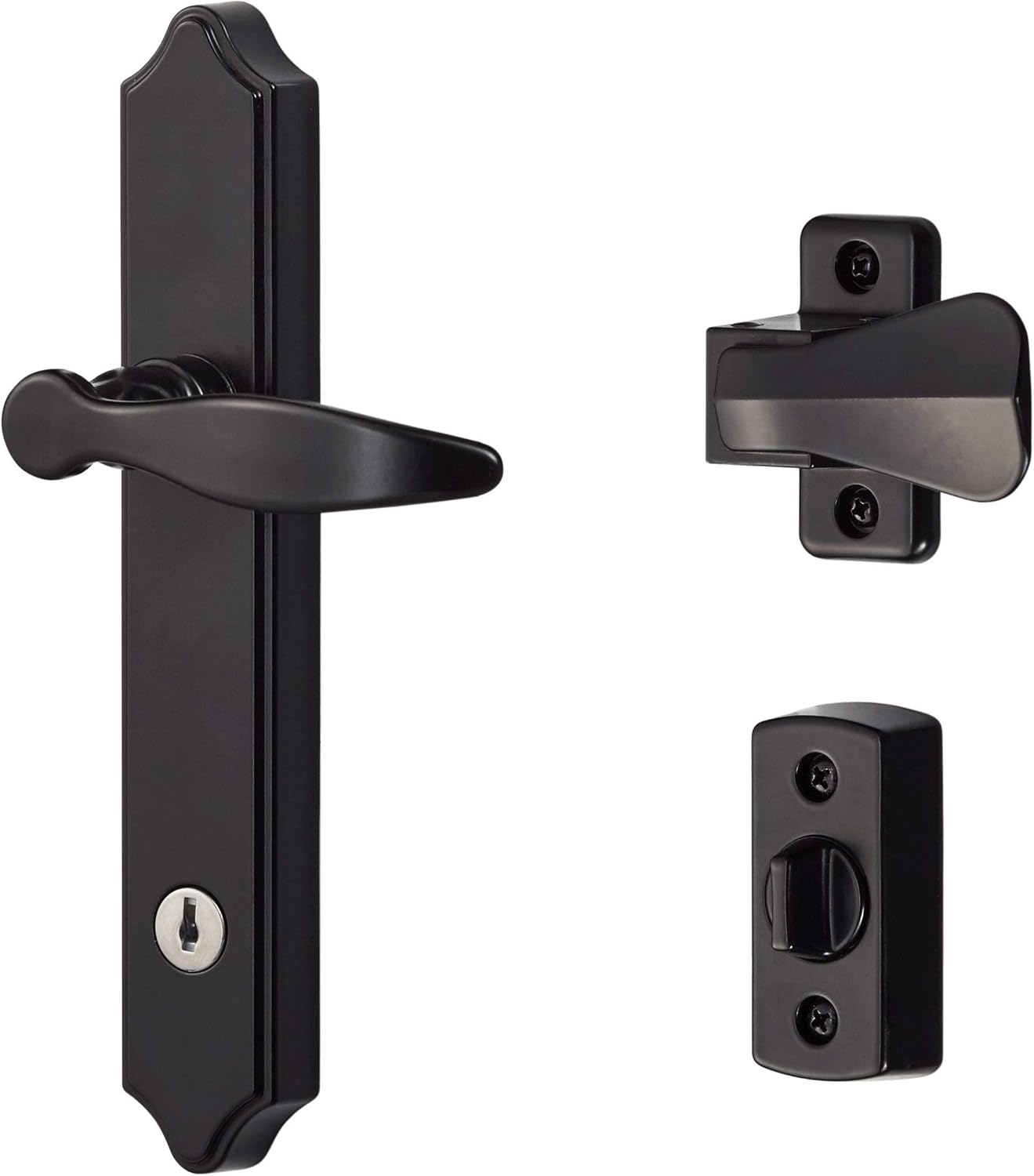Ideal Security 1216 Storm Door Handle with Lock and Key for 1 1 2 in
