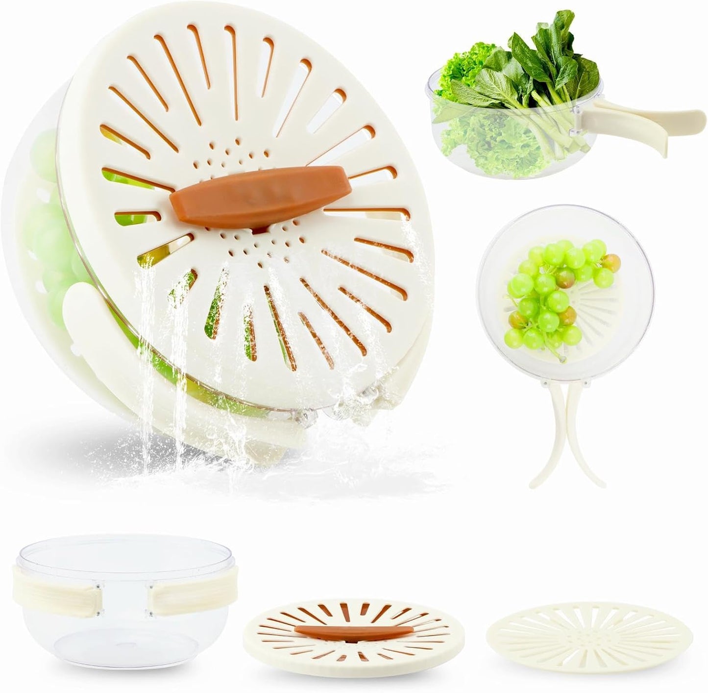 Trasylph 2-in-1 Fruit & Veg Washing Bowl