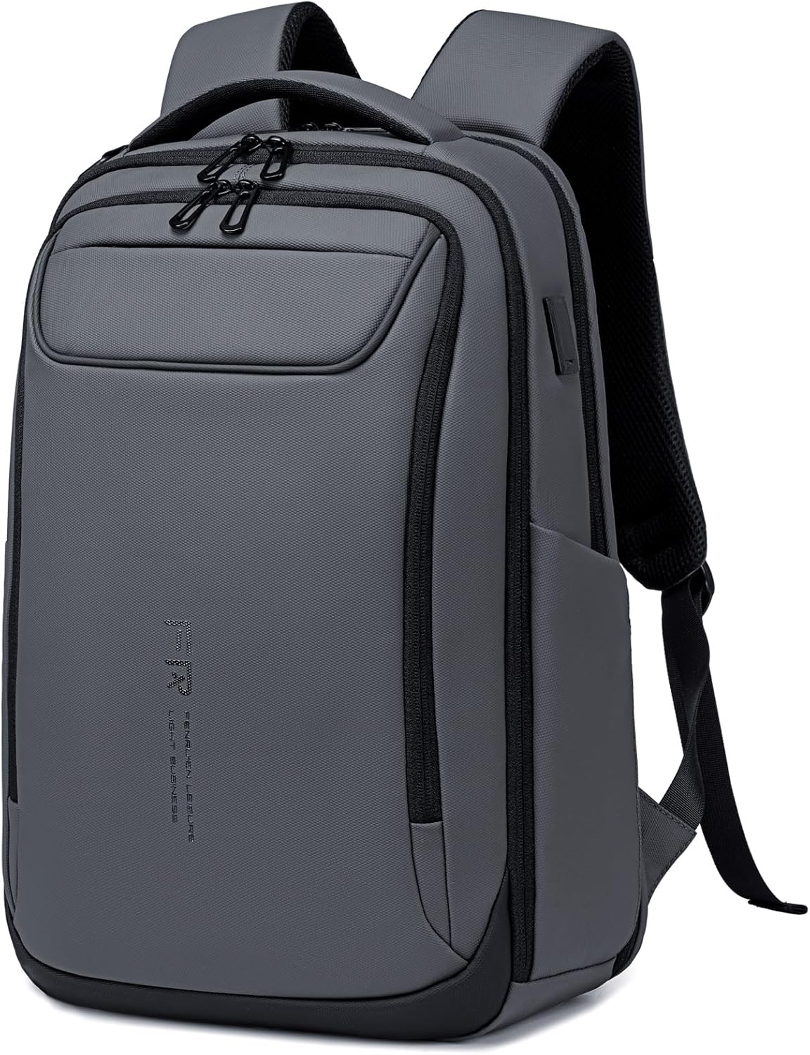 FENRUIEN Work Backpack for Men with USB Charging Port and Durability