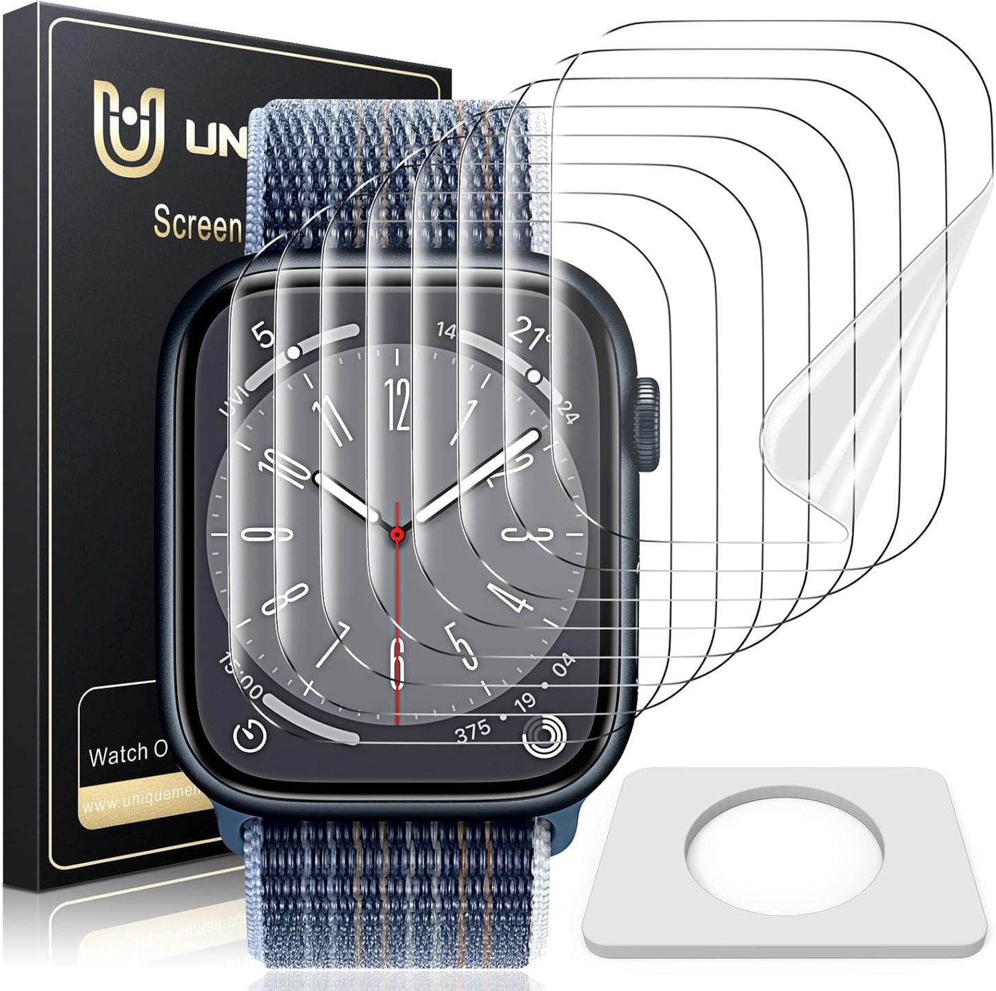 Apple Watch 45mm Screen Protector - Non-Bubble TPU Film