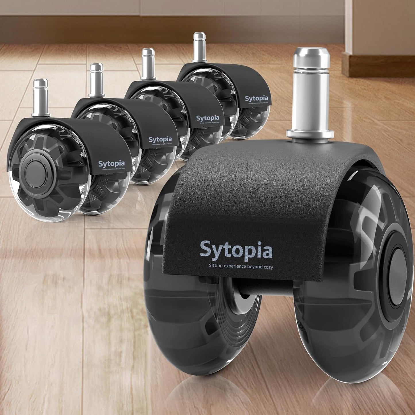 Sytopia Universal Office Chair Wheels - Smooth & Quiet