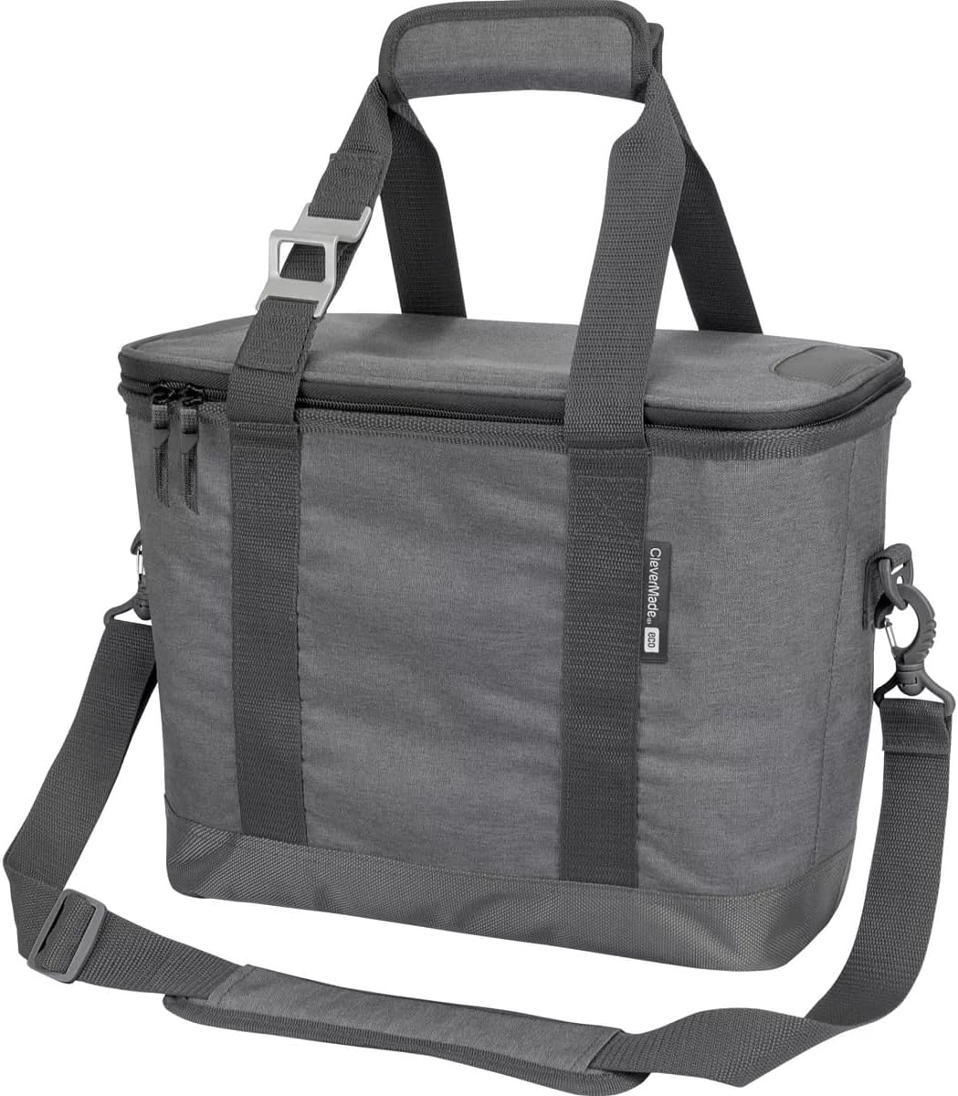 CleverMade Leakproof Collapsible Insulated Cooler Bag for Travel
