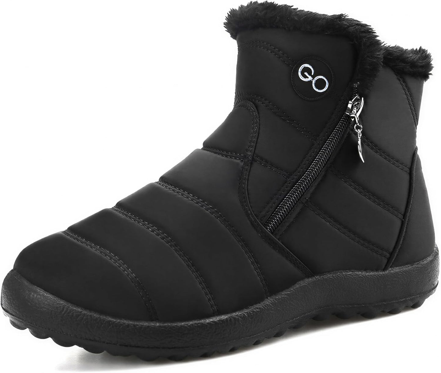 HARENCE Snow Boots for Women - Waterproof Warm Fur Lined Booties