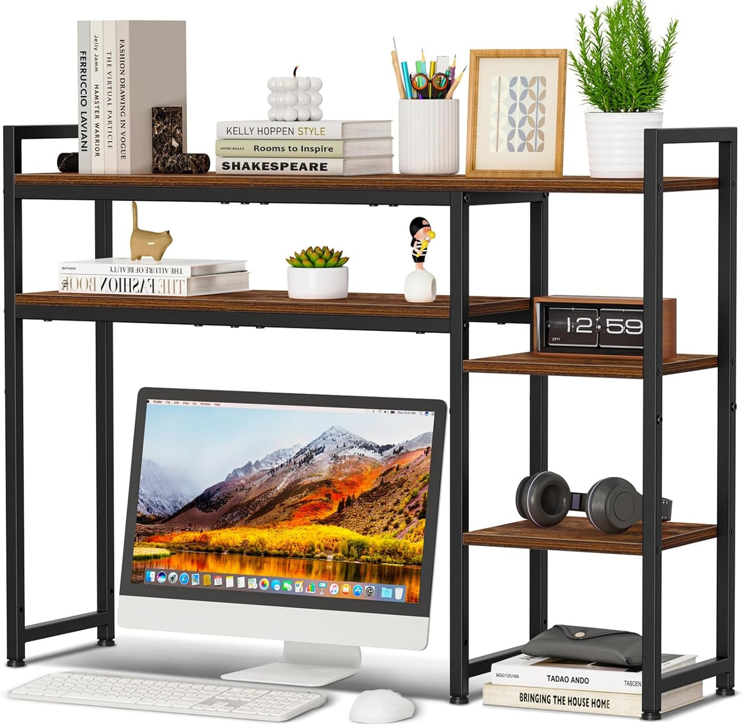 Adjustable Desk Organizer Shelf - Clutter-Free Workspace