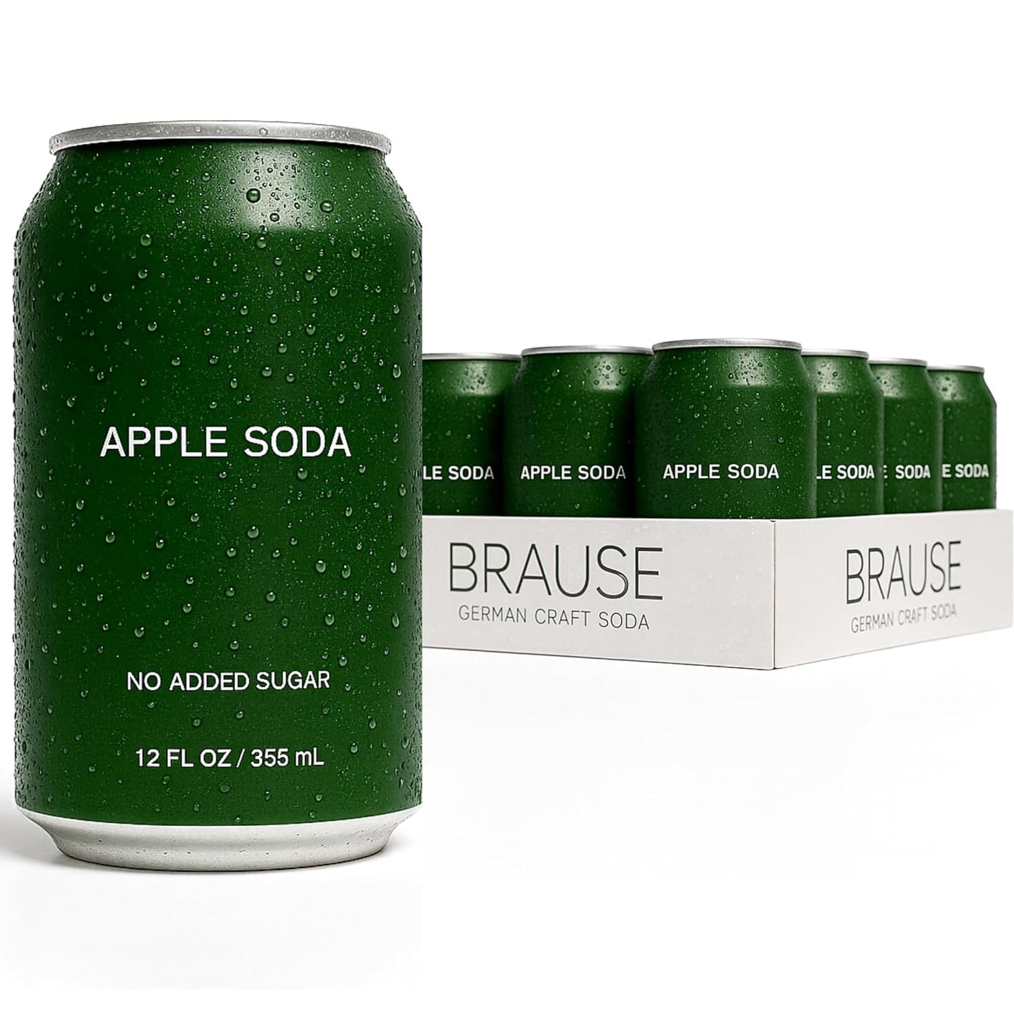 Brause Apple Soda - Refreshing Sparkling Cider with No Sugar