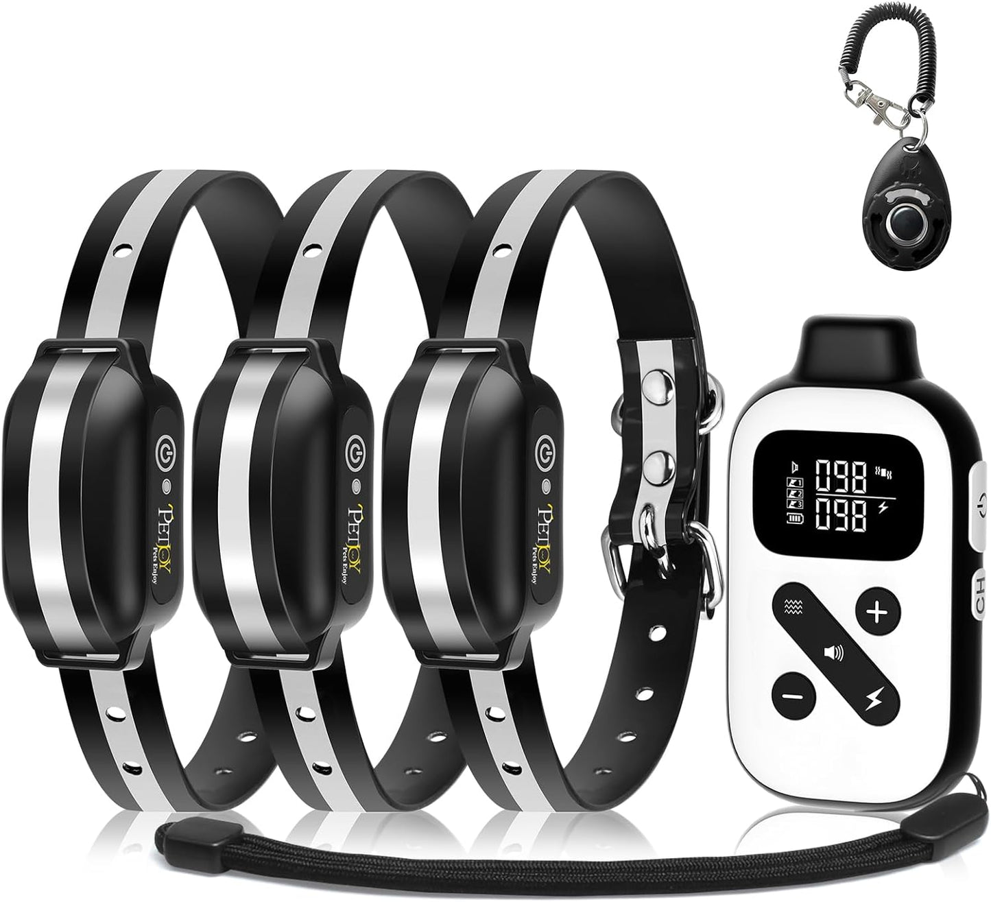 PetJoy 3 Dog Shock Collar for Large Dogs with Remote Control