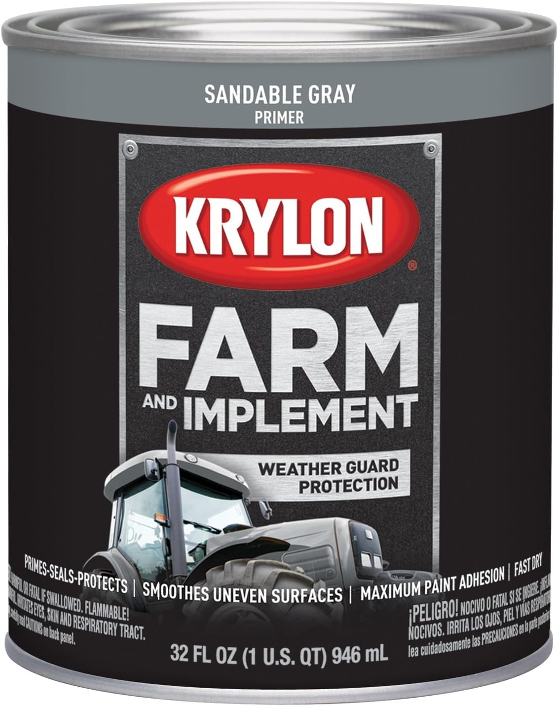 Krylon 2039 Farm & Implement Brush Paint for Wood and Metal