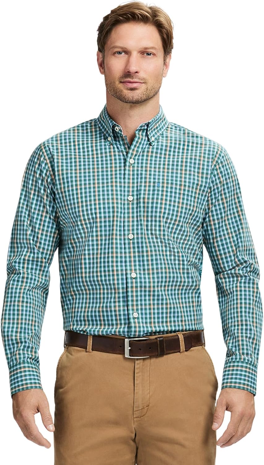 Izod Mens Performance Comfort Long Sleeve Shirt for All Occasions