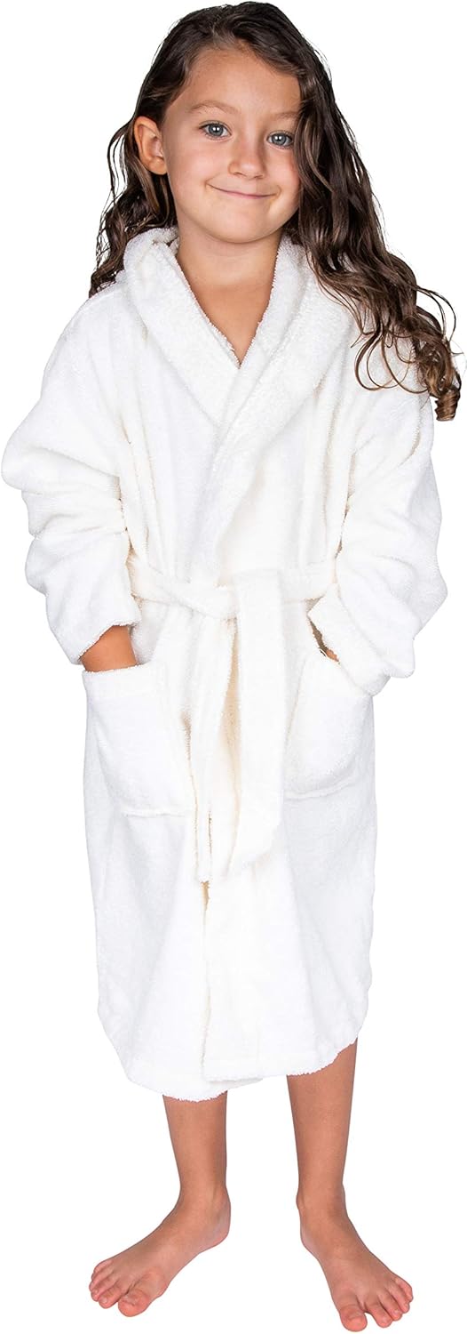 Organic Turkish Cotton Kids Bathrobe for Comfort and Style