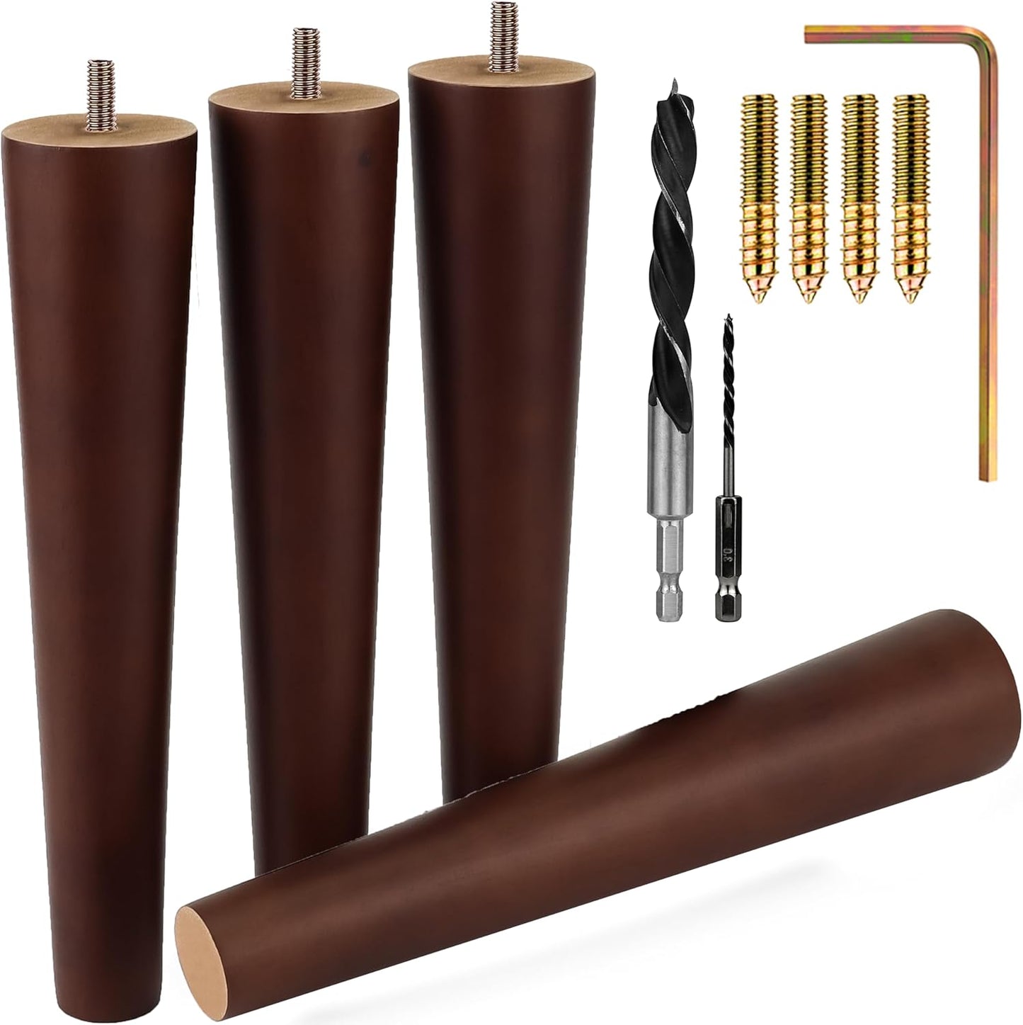 Premium Walnut Wood Furniture Legs for All Your Home Needs